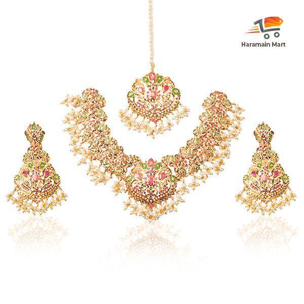 Stone Studded India Necklace Set