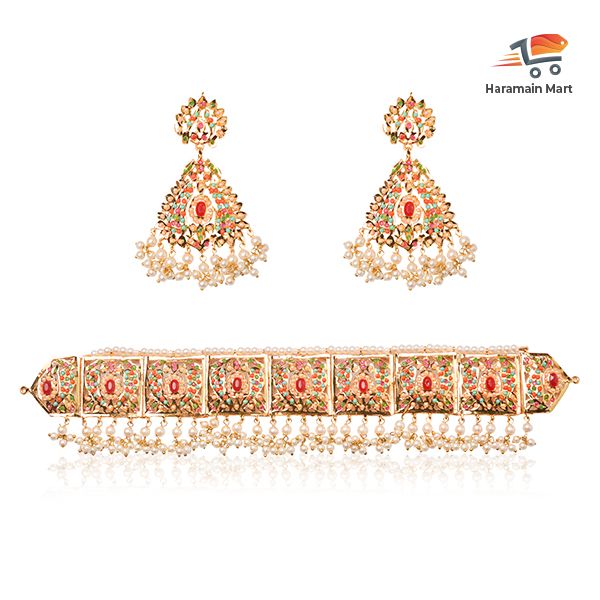 Hyderabadi Choker Set with Jhumaka Set