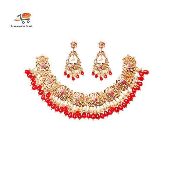 Jewelry Set in Red Gold Plated for Women