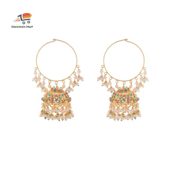 Multicolor Exclusive Traditional Hoop Earrings