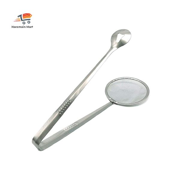 Frying Tong-Oil Drainer