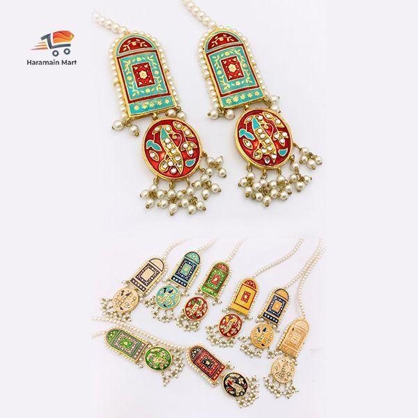 Kundan Meenakari Earrings, Earing, Traditional Earring.
